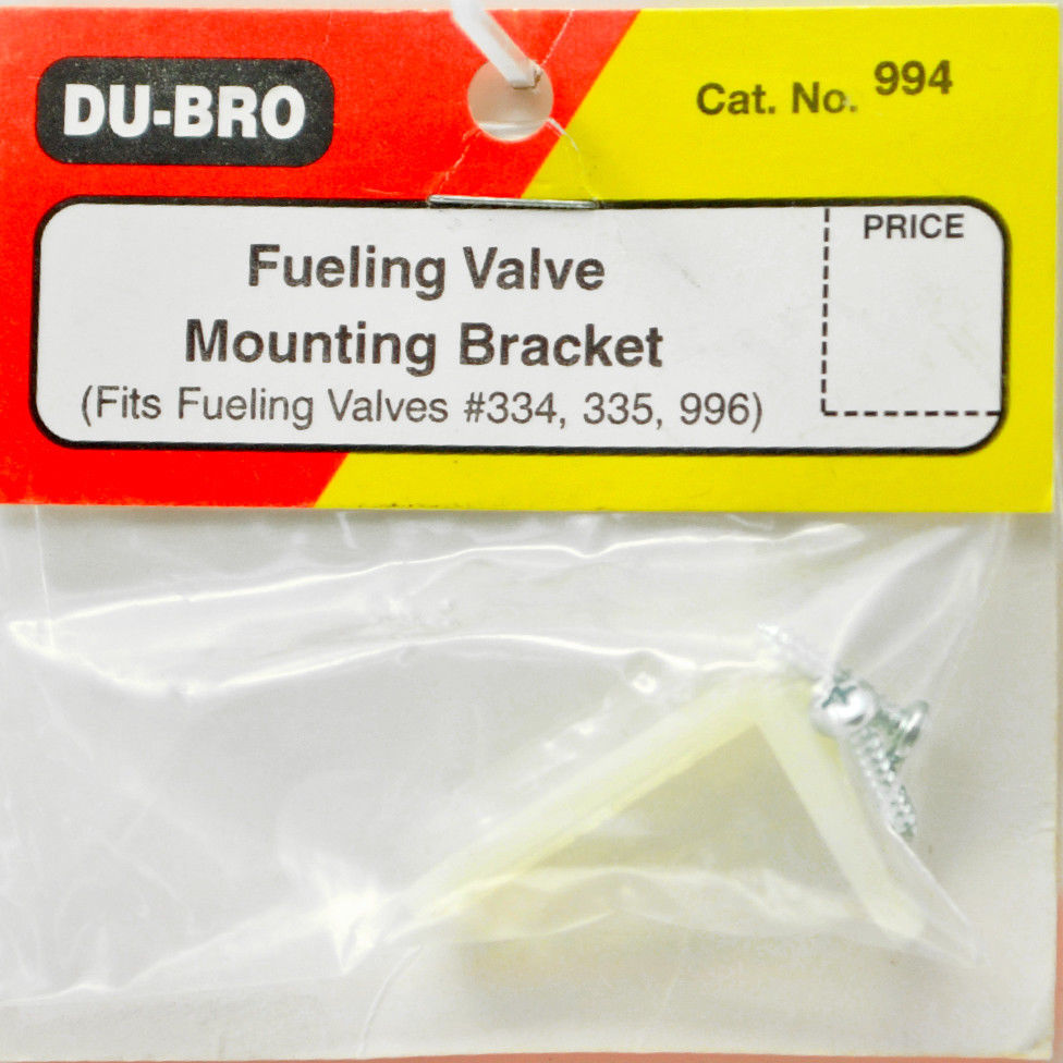 DUBRO 994 FUELING VALVE MOUNTING BRACKETS (1/PKG) Dubro