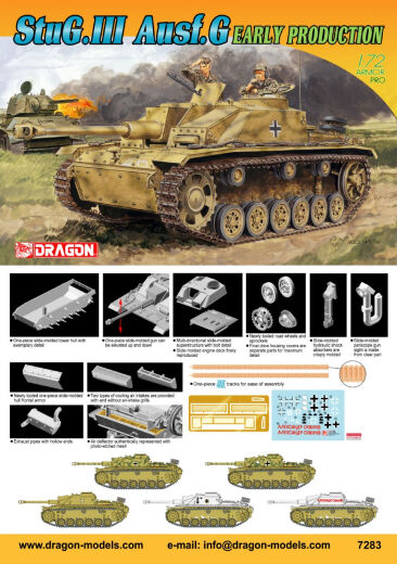 Dragon 1/72 Stug.III Ausf.G Early Production Plastic Model Kit