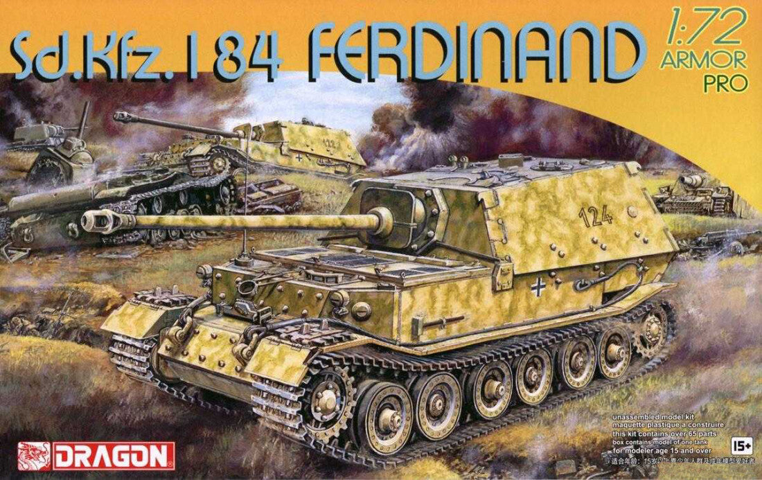 Dragon 1/72 Sd.Kfz.184 Ferdinand Plastic Model Kit DR7344