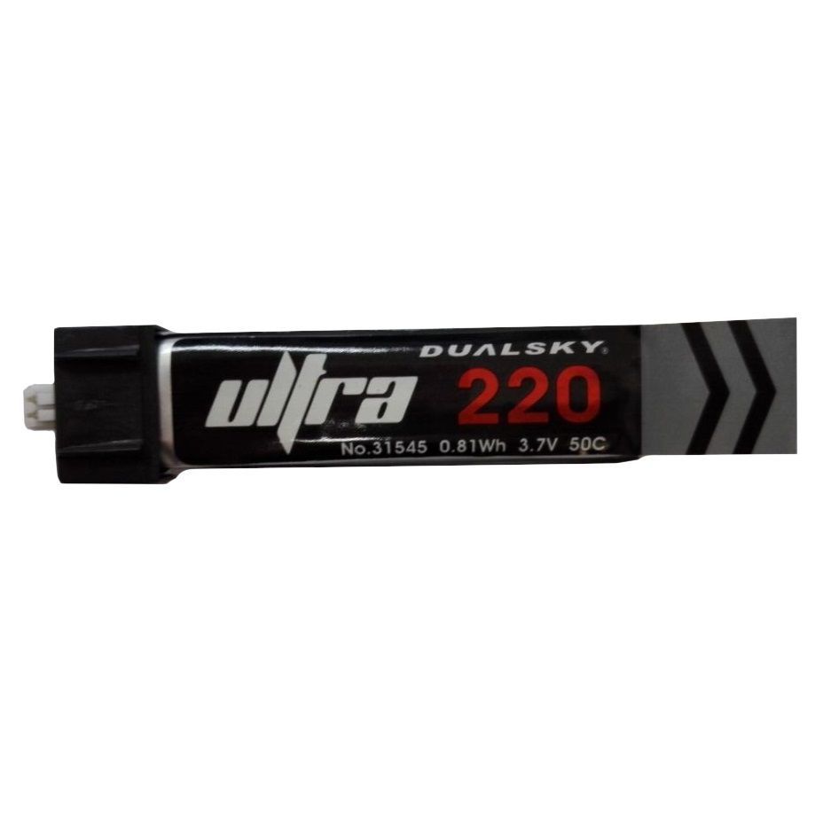 DSBXP02201ULT Dualsky 220mah 1S 3.7v 50C LiPo Battery with UMX Connector DUALSKY