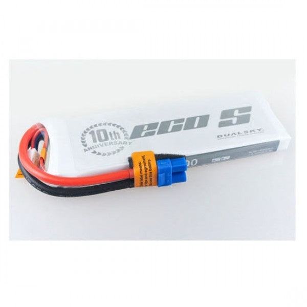 DSBXP32002ECO Dualsky 3200mah 2S 7.4v 25C ECO LiPo Battery with XT60 Connector DUALSKY