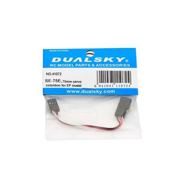 DSSE-75E Dualsky 75mm Light Weight Servo Extension Lead DUALSKY