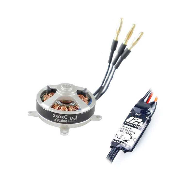 DSTC.2A.180 Dualsky 180 Micro Tuning Combo with 2303C 1800kv Motor and 12A Lite ESC DUALSKY