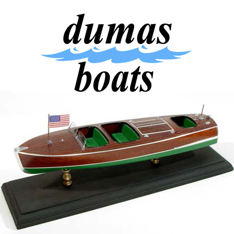 DUMAS 1703 CHRIS-CRAFT TRIPLE.COCKPIT BARREL BACK 13-1/2 inches Beam 3-3/4 inches Scale 1/24th DUMAS