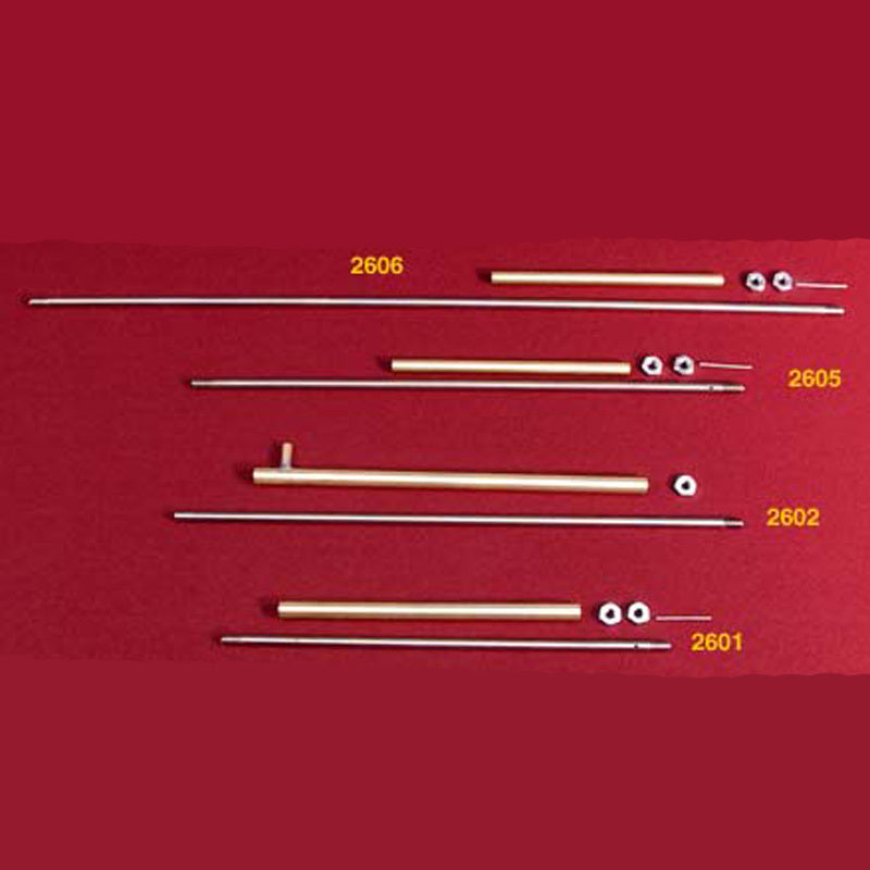 DUMAS 2602 THREADED 3/16 INCH X 10 INCH (10-32) SHAFT & STUFFING BOX DUMAS