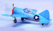 DUMAS 320 BREWSTER F2A-3 BUFFALO 30 INCH WINGSPAN RUBBER POWERED DUMAS