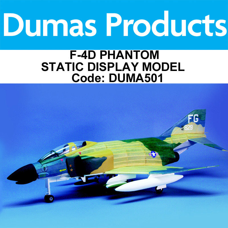 DUMAS 501 18 INCH WINGSPAN F-4D PHANTOM STATIC DISPLAY MODEL DUMAS