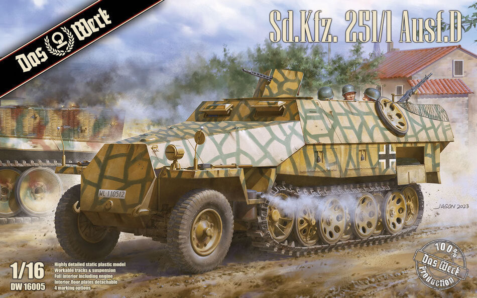 Das Werk 1/16 Sd.Kfz.251/1 Ausf.D Plastic Model Kit