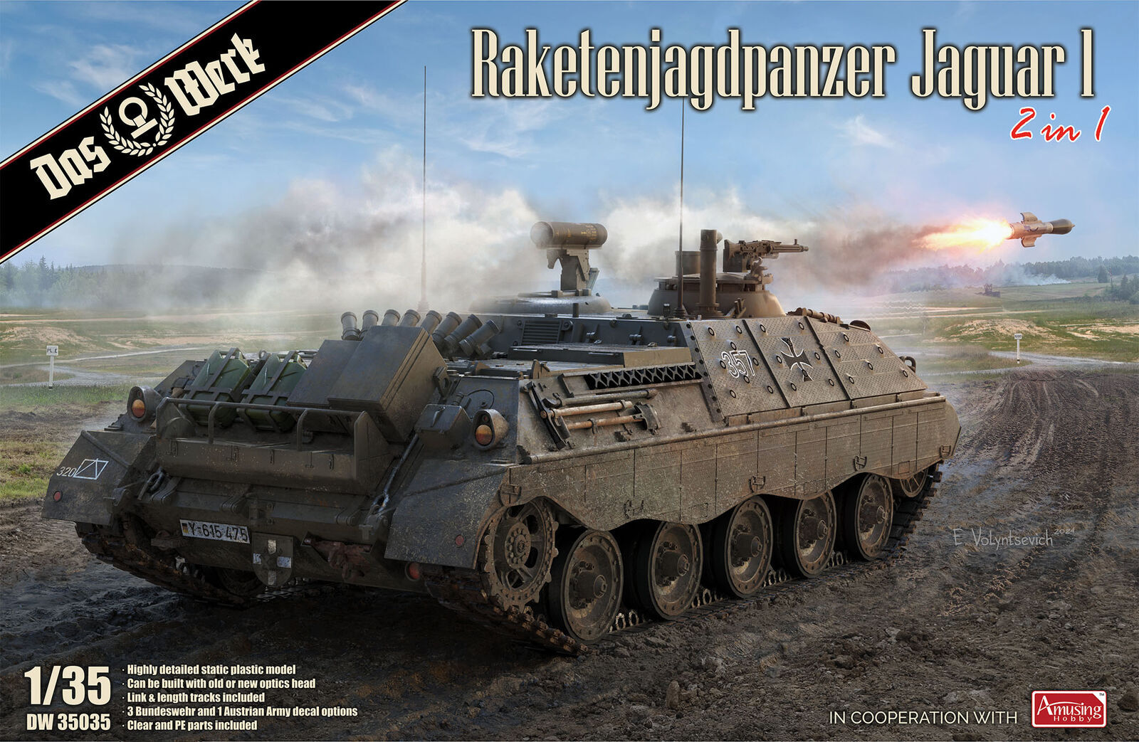 Das Werk 1/35 Raketenjagdpanzer Jaguar 1 Plastic Model Kit