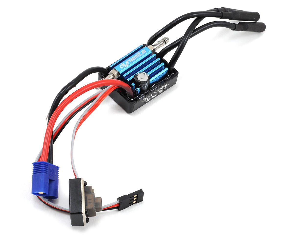 DYNM3860 Dynamite 30A Marine ESC, 2-3S WP DYNAMITE