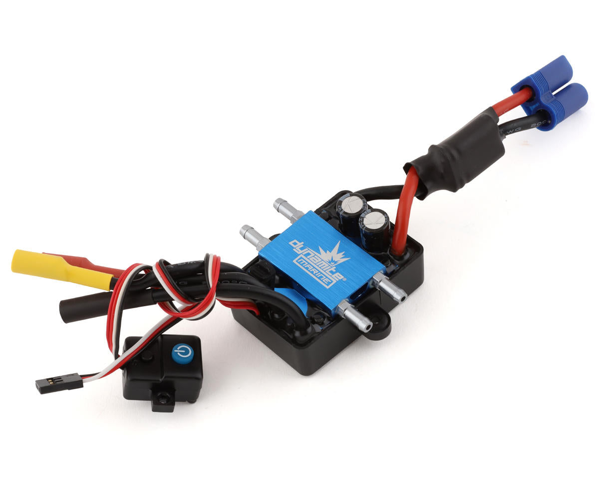 DYNM3876 Dynamite 120A BL Marine ESC 2-6S Single Connector DYNAMITE