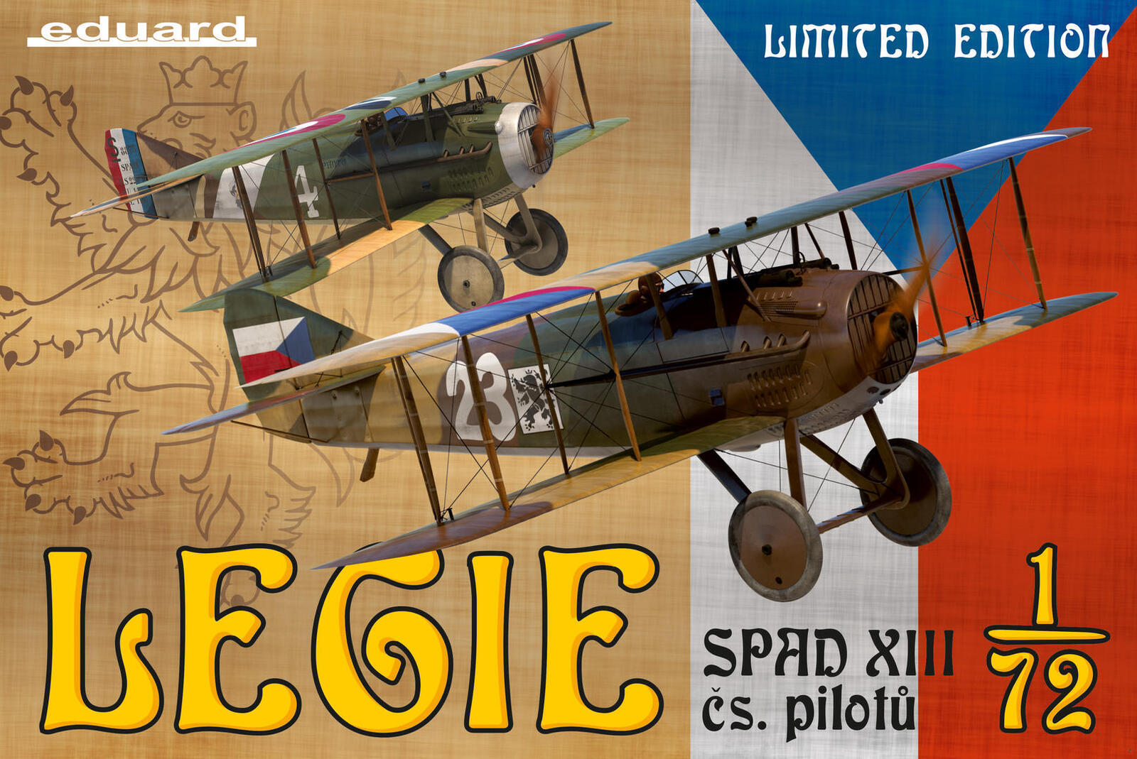 ED02126 Eduard 1/72 Legie - SPAD XIII cs pilotu Plastic Model Kit Eduard