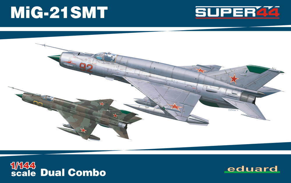 ED04426 Eduard 1/144 MiG-21SMT DUAL COMBO Plastic Model Kit Eduard