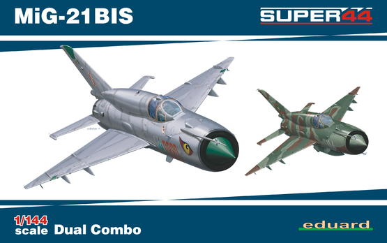 ED04427 Eduard 1/144 MiG-21BIS DUAL COMBO Plastic Model Kit Eduard