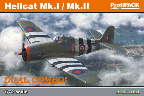 ED07078 Eduard 1/72 Hellcat Mk.I / Mk.II DUAL COMBO Plastic Model Kit Eduard