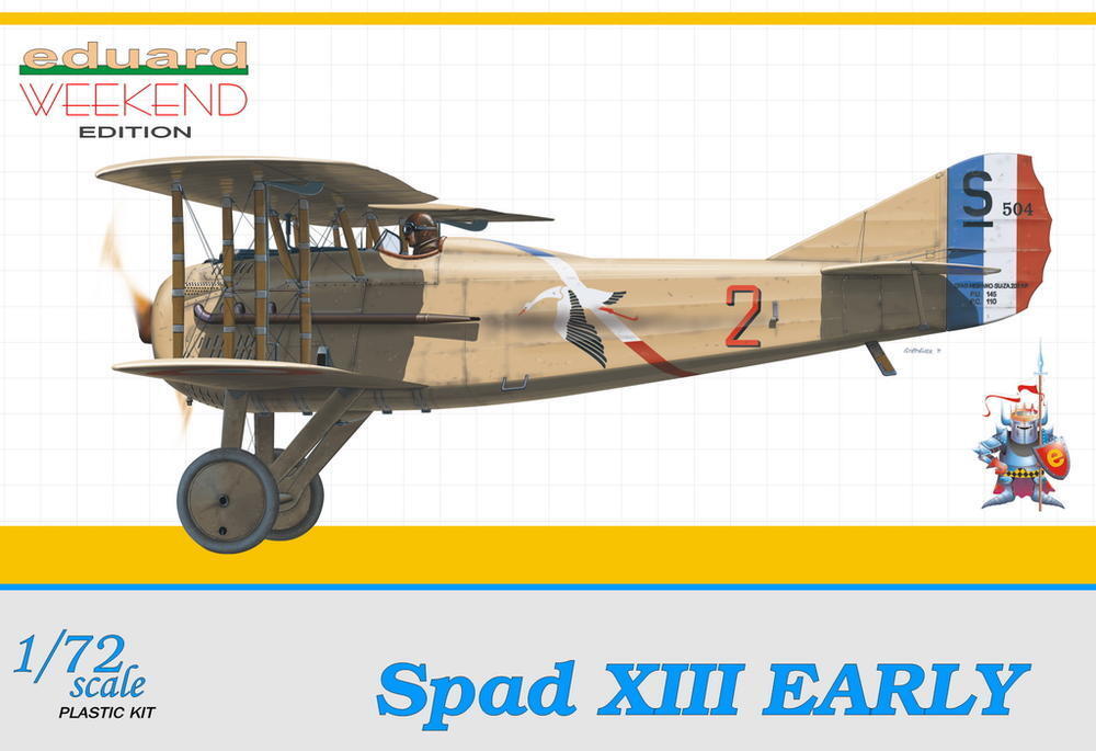 ED07411 Eduard 1/72 Spad XIII Early Plastic Model Kit Eduard