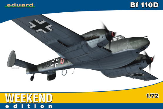 ED07420 Eduard 1/72 Bf 110D Plastic Model Kit Eduard