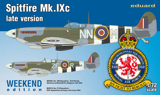 Eduard 1/72 Spitfire Mk.IXc late version Plastic Model Kit