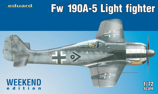 ED07439 Eduard 1/72 Fw 190A-5 Light Fighter (2 cannons) Plastic Model Kit Eduard