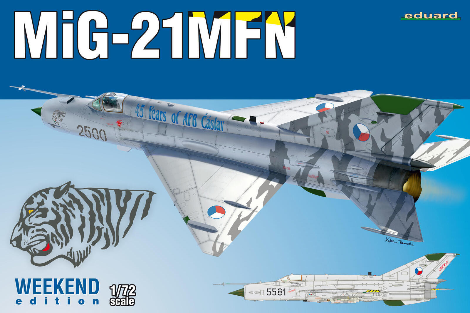 ED07452 Eduard 1/72 MiG-21MFN Plastic Model Kit Eduard