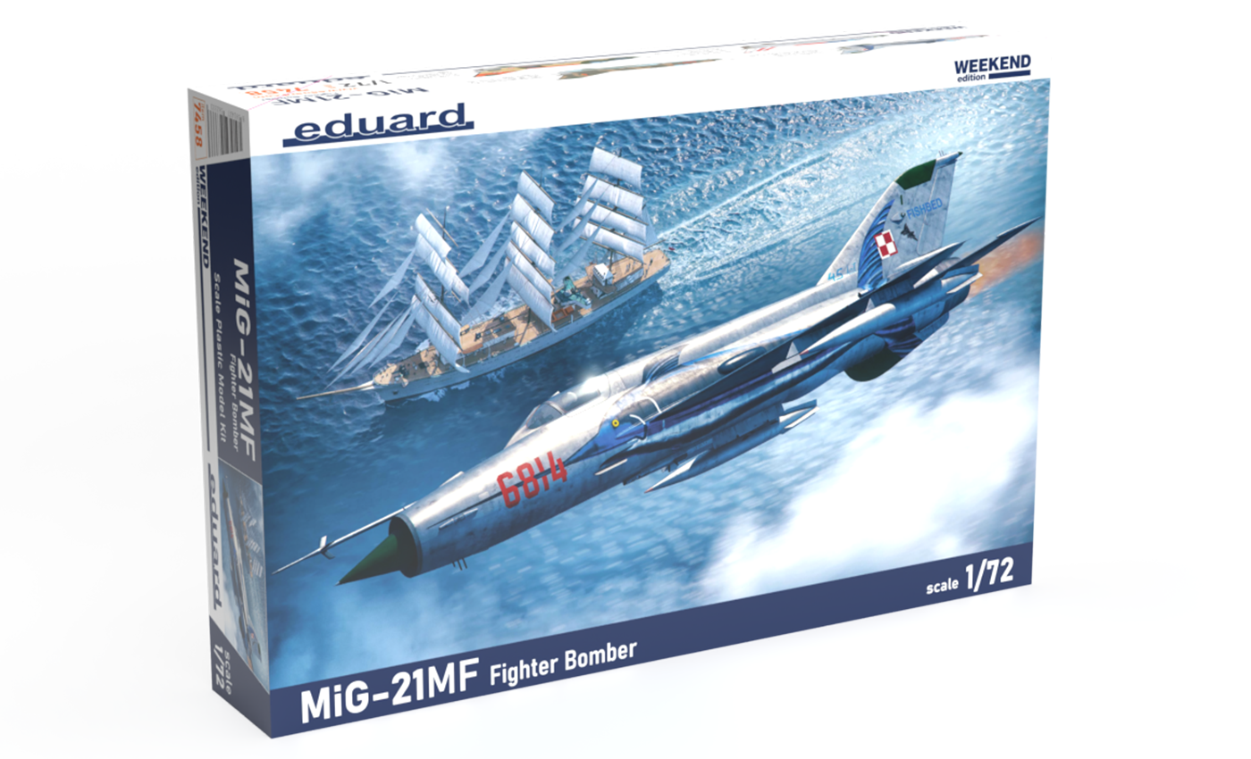 ED07458 Eduard 1/72 MiG-21MF Fighter Bomber Plastic Model Kit Eduard