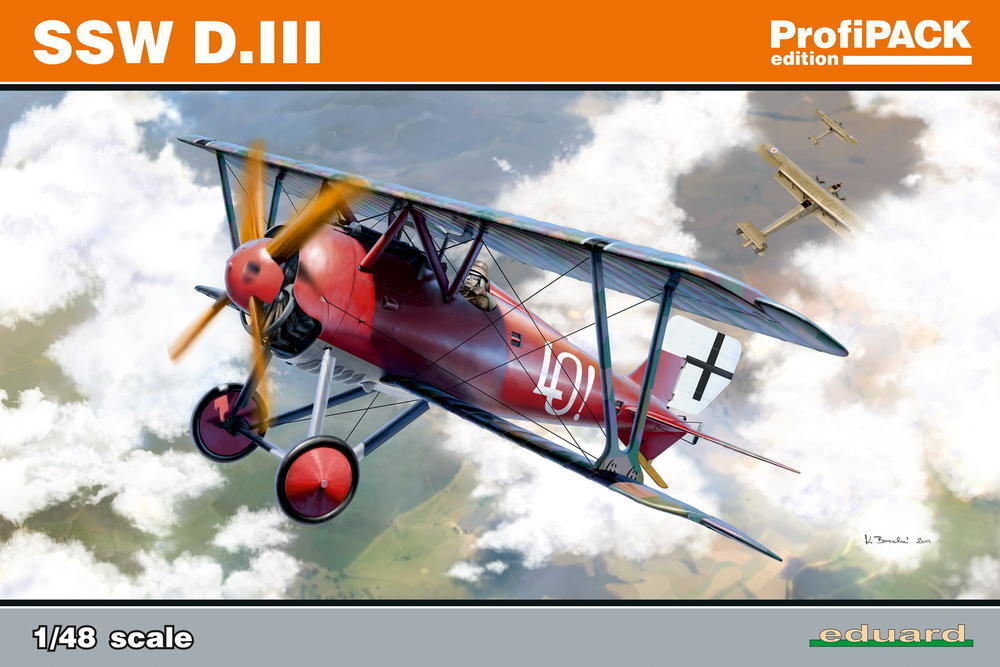 ED08256 Eduard 1/48 SSW D.III (reedition) Plastic Model Kit Eduard