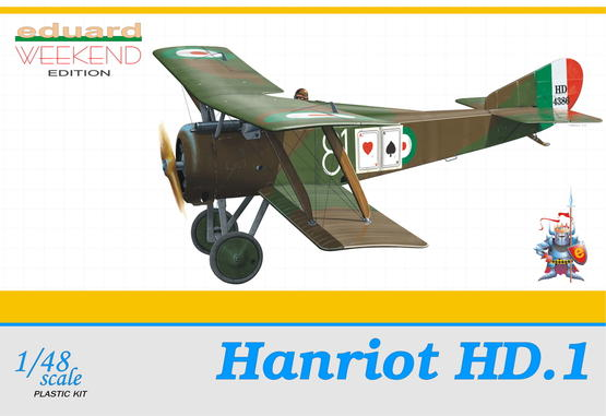 ED08412 Eduard 1/48 Hanriot HD.1 Plastic Model Kit Eduard