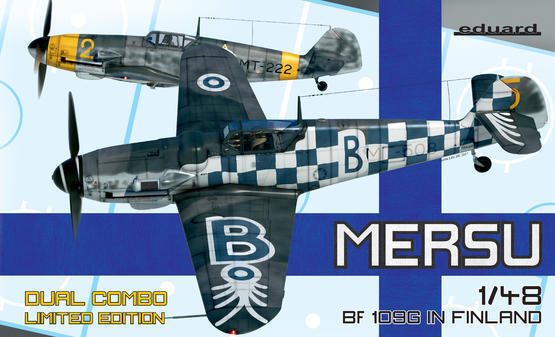 ED11114 Eduard 1/48 Mersu / Bf 109G in Finland Dual Combo Plastic Model Kit Eduard