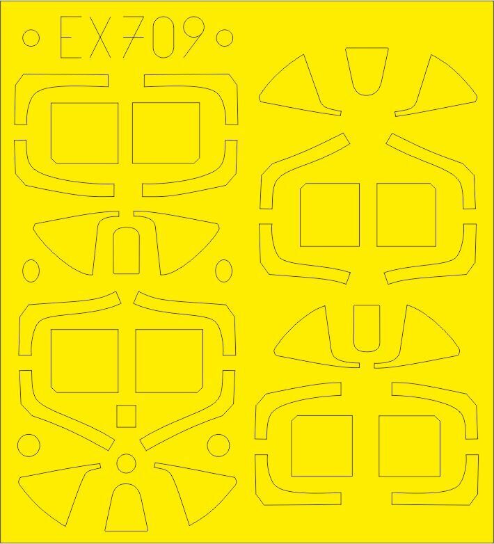 EDEX709 Eduard 1/48 Spitfire Mk.I TFace Mask Eduard