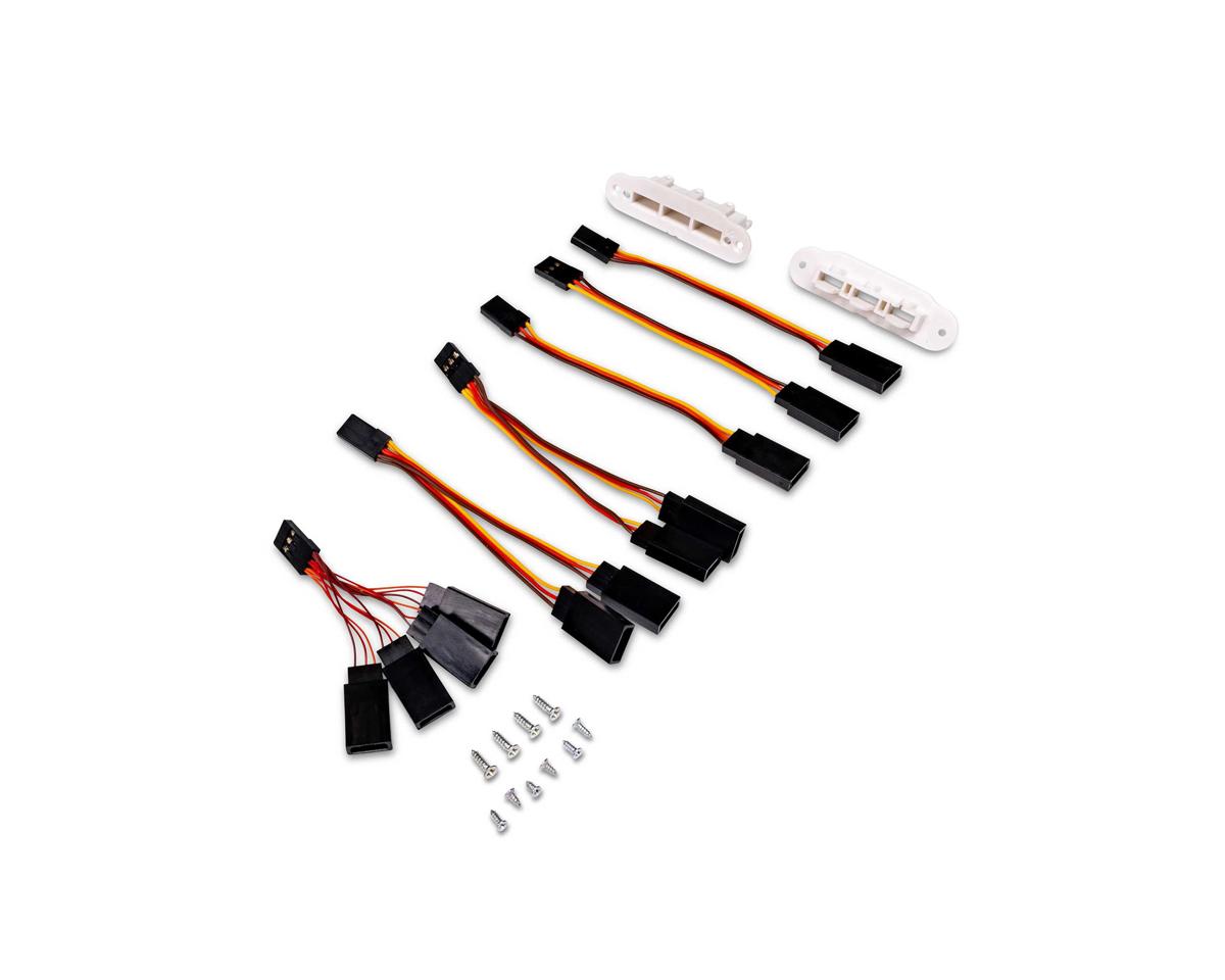 E-Flite Hands-Free Mounts with Servo Extensions, Habu XS 80 EFL-1432