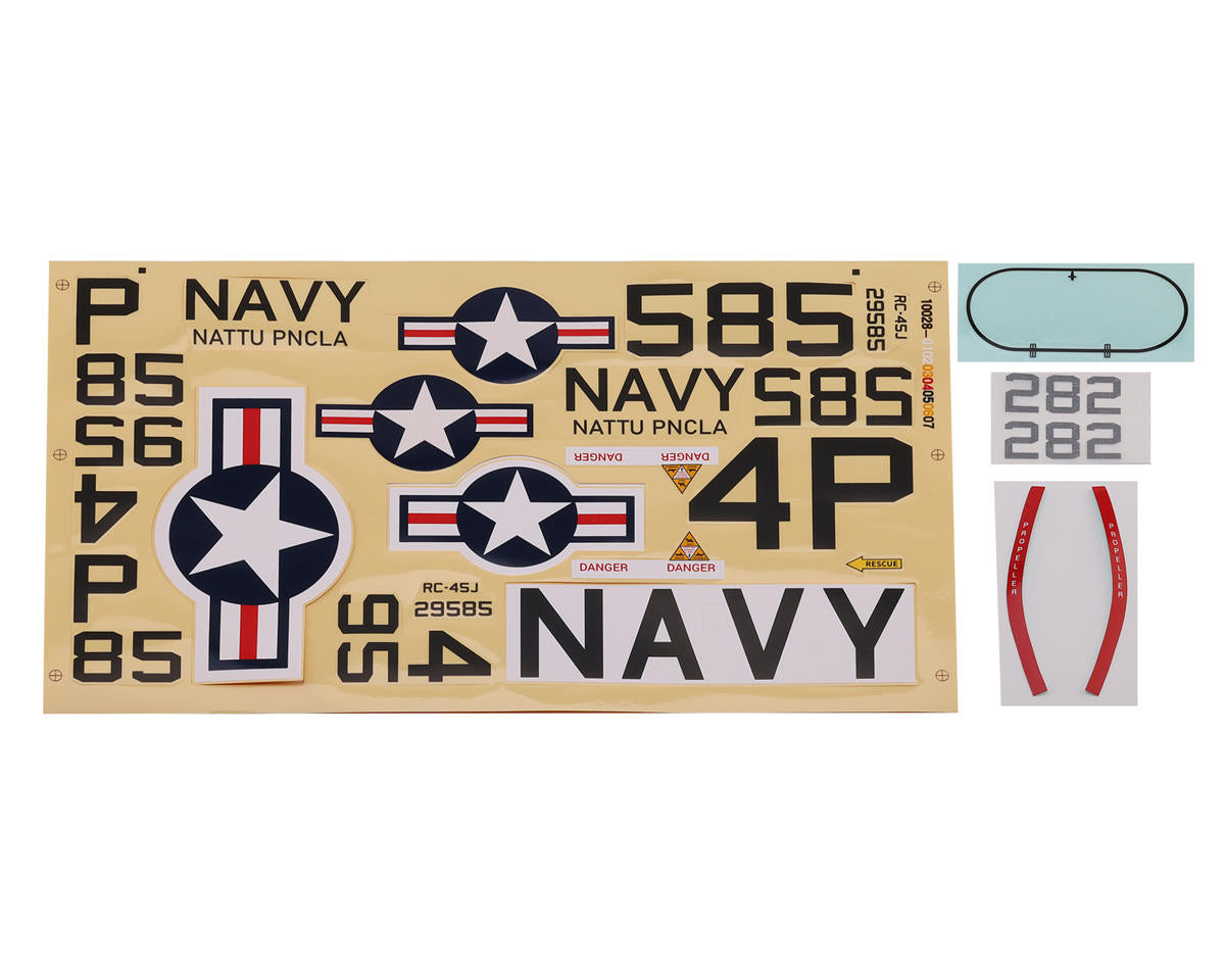 E-Flite Navy Decal Sheet, RC-45J 1.5m - EFL107268