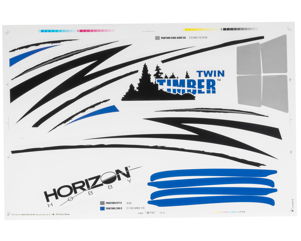 EFL23897 E-Flite Decal Set, Twin Timber 1.6m E-FLITE