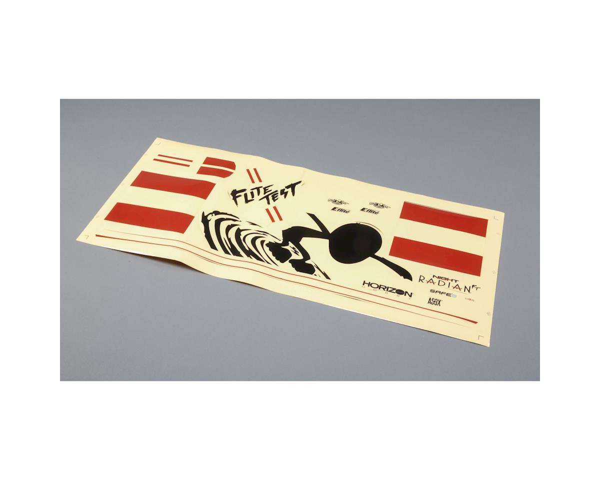 EFL3656 E-Flite Decal Sheet, Flite Test Night Radian E-FLITE