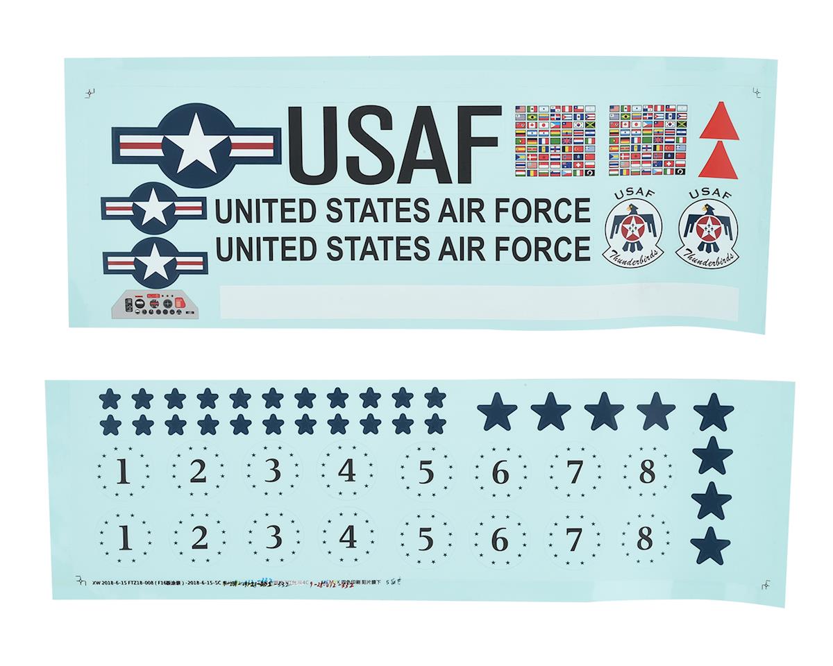 EFL7821 E-Flite Decal Set, F-16 Thunderbird 70mm EDF E-FLITE
