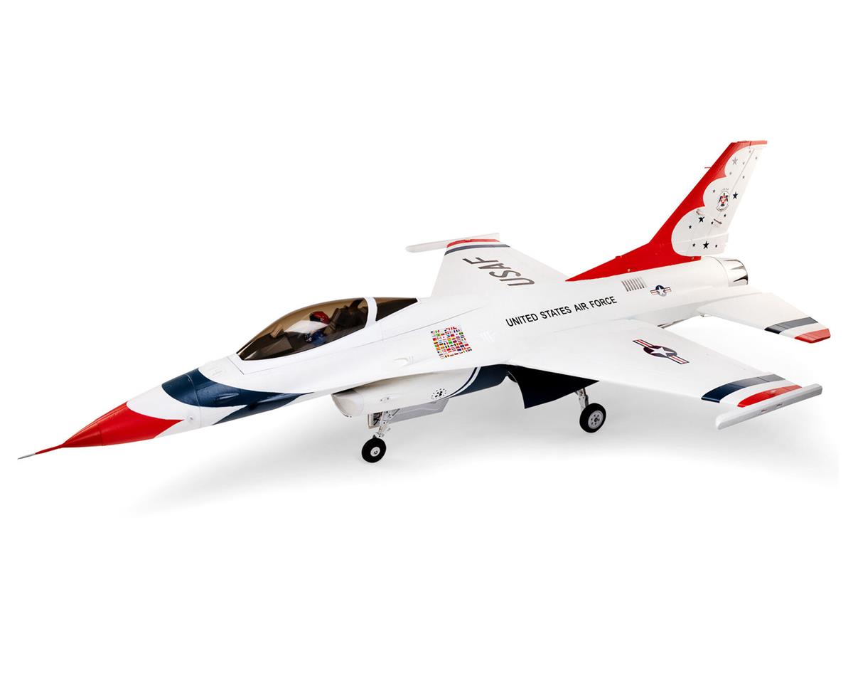 EFL87950 E-Flite F-16 Thunderbirds 80mm EDF Jet, BNF Basic E-FLITE