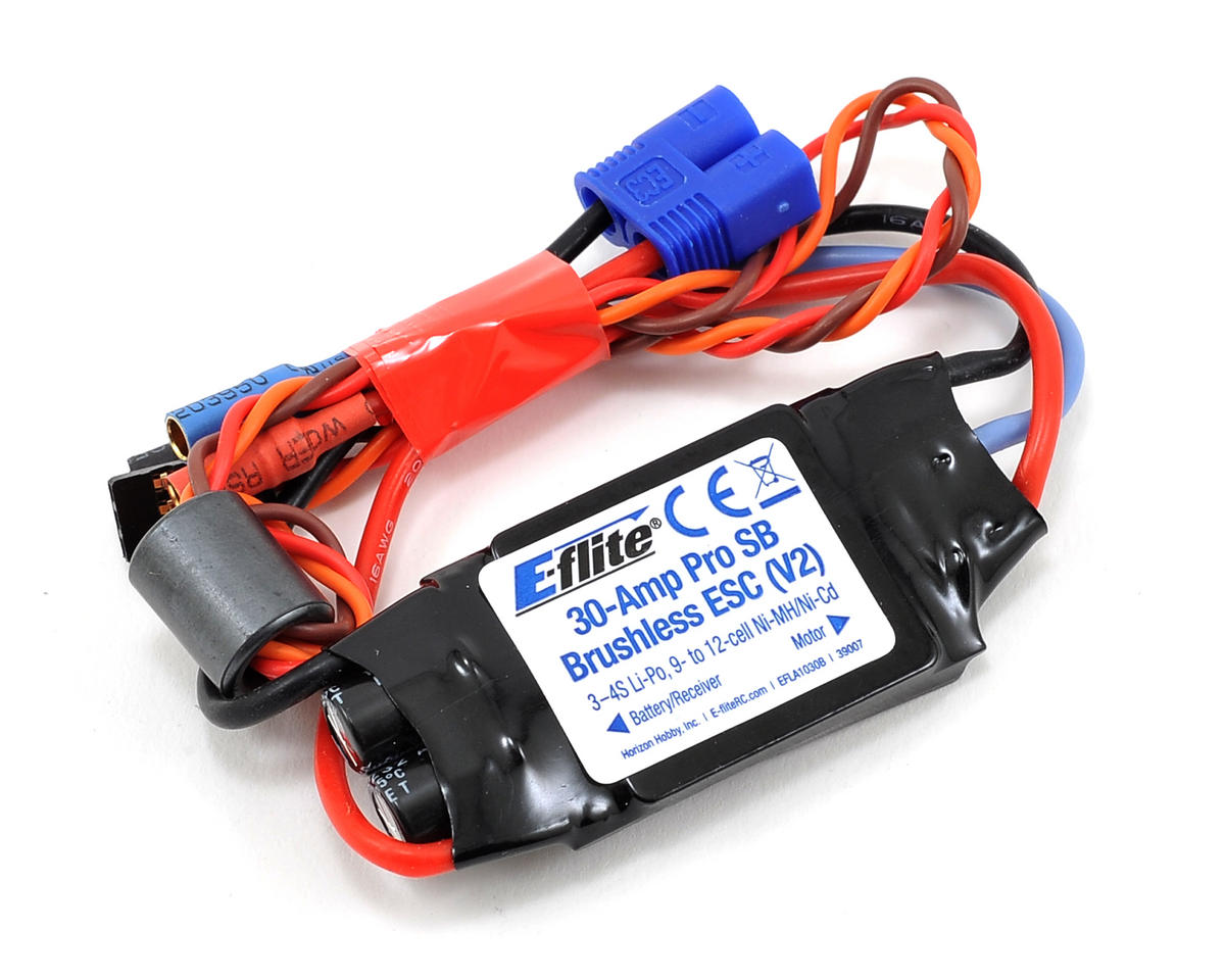 EFLA1030B E-Flite 30-Amp Pro Switch-Mode BEC Brushless ESC (V2) E-FLITE