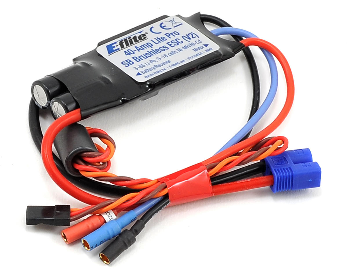 EFLA1040LB E-Flite 40A Lite Pro ESC, V2) E-FLITE