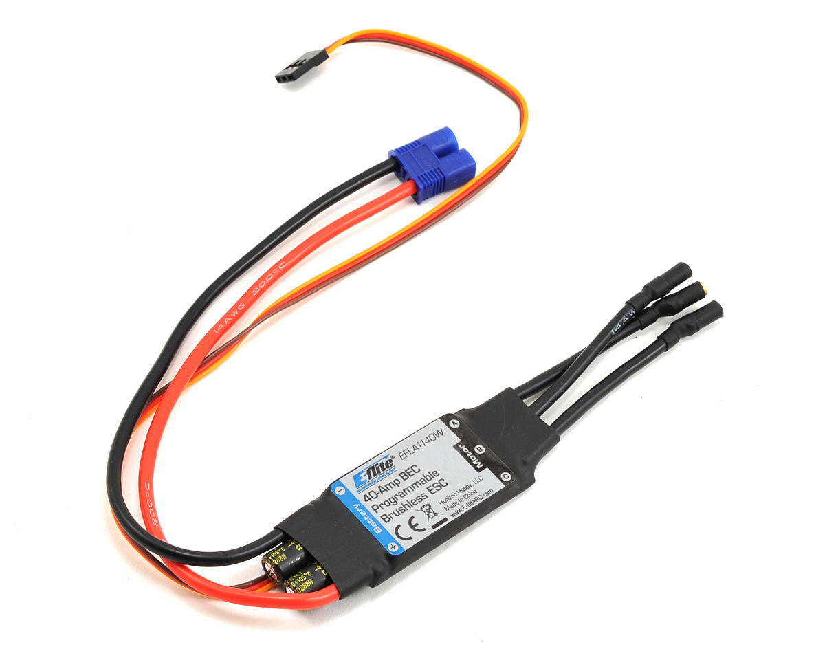 EFLA1140W E-Flite 40A Brushless ESC, Maule E-FLITE