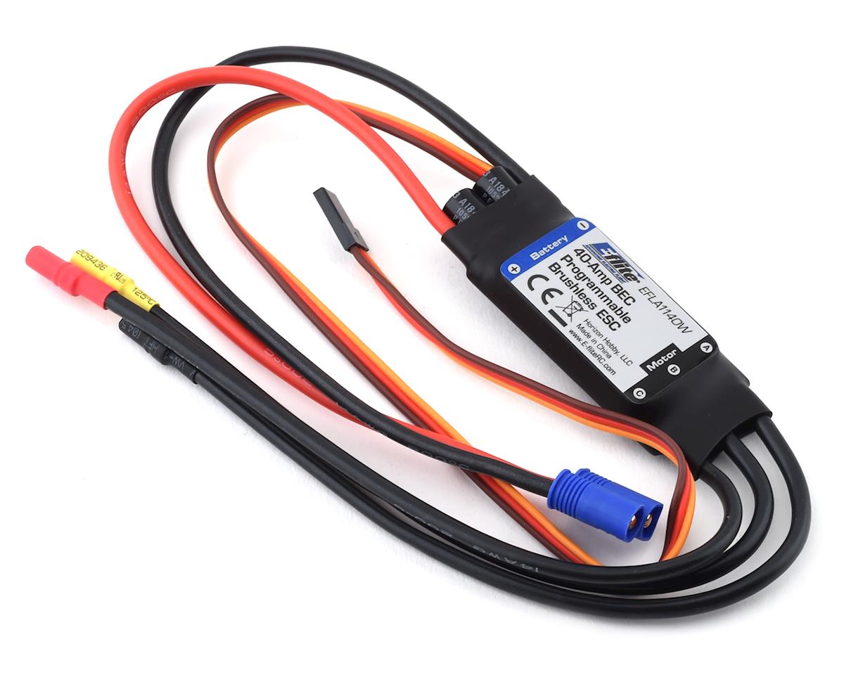 EFLA9891 E-Flite 40A ESC, F-16 Falcon E-FLITE