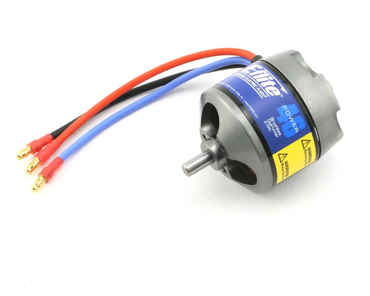 EFLM4046A E-Flite Power 46 Brushless Outrunner motor 670 rpm/V E-FLITE