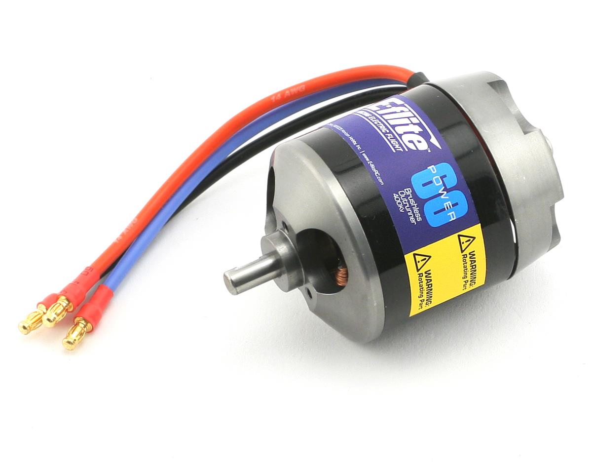 EFLM4060A E-Flite Power 60 Brushless Outrunner Motor 400 Rpm/V E-FLITE
