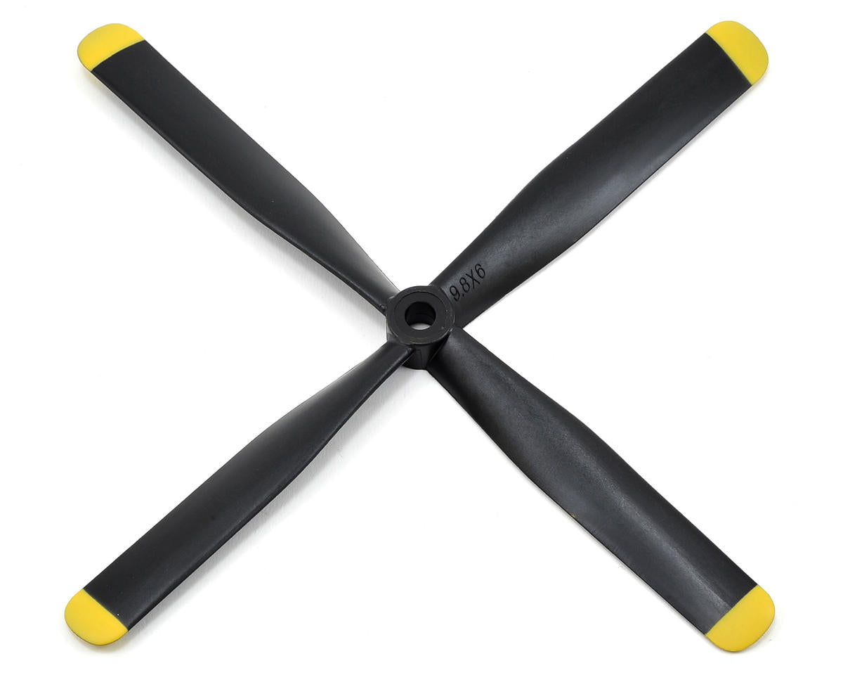 EFLP98604E E-Flite 9.8x6 4- Blade Propeller E-FLITE