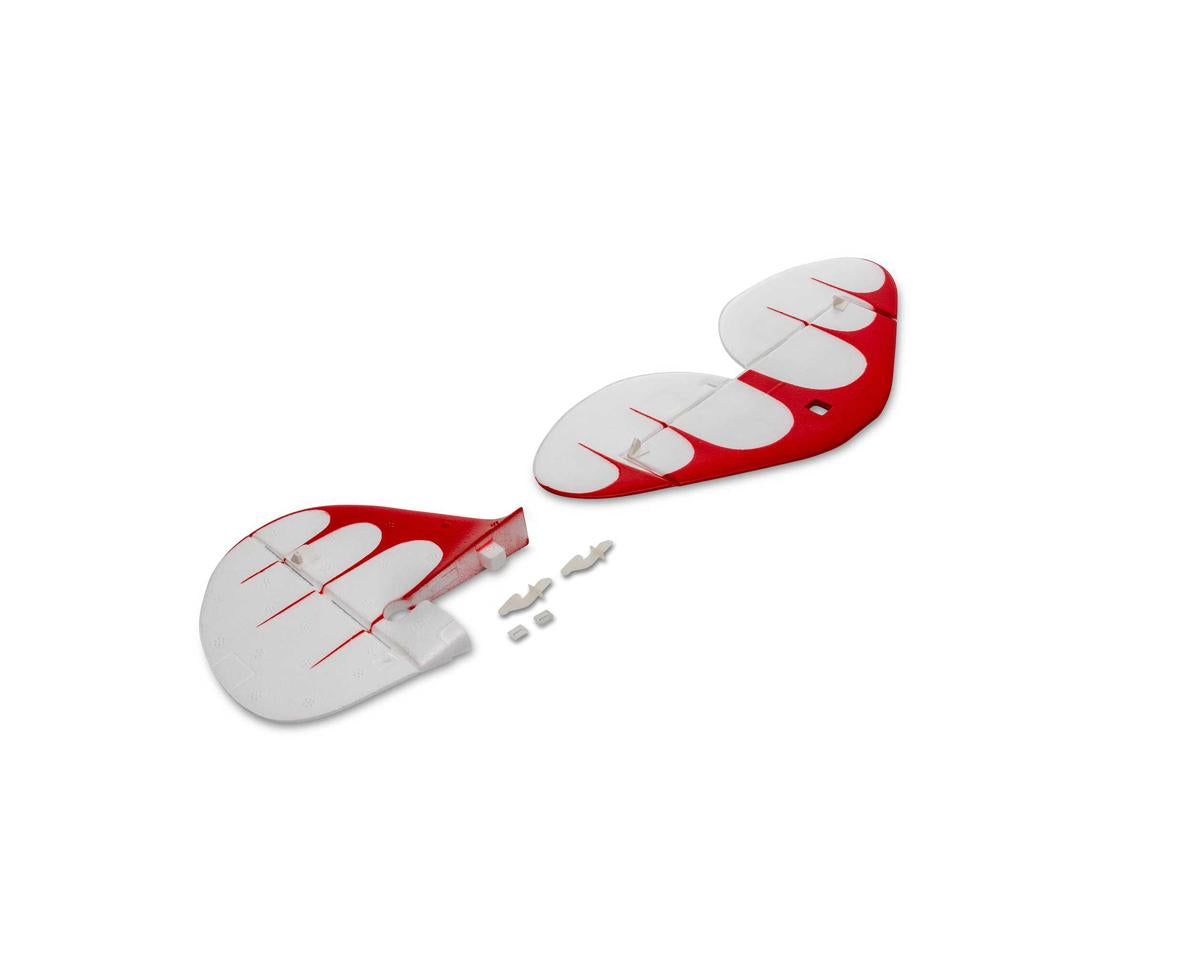 EFLU05353 E-Flite Tail Set, UMX WACO White E-FLITE