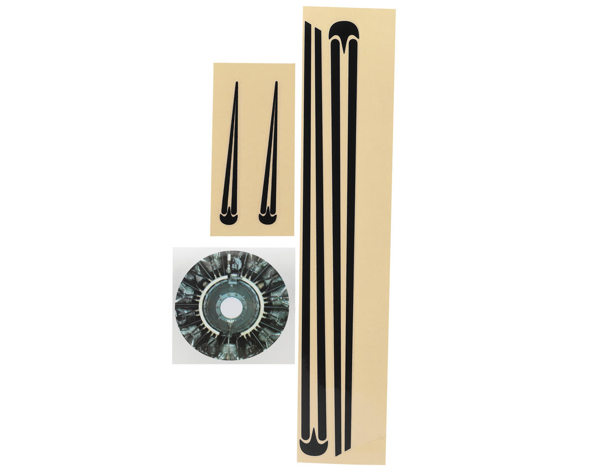 EFLU05358Y E-Flite Decal Sheet, UMX WACO Yellow E-FLITE