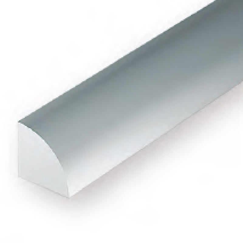 EVERGREEN 246 35CM PLASTIC QUARTER ROUND .030 (PACK OF 5) Evergreen