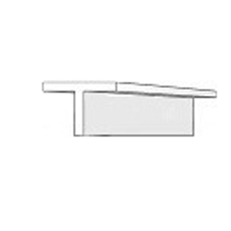 EVERGREEN 764 WHITE STYRENE T PROFILE .092" (2.3mm) (4 Per Pack) Evergreen