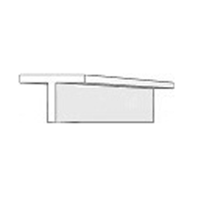 EVERGREEN 765 WHITE STYRENE T PROFILE .123" (3.10mm)(3 Per Pack) Evergreen