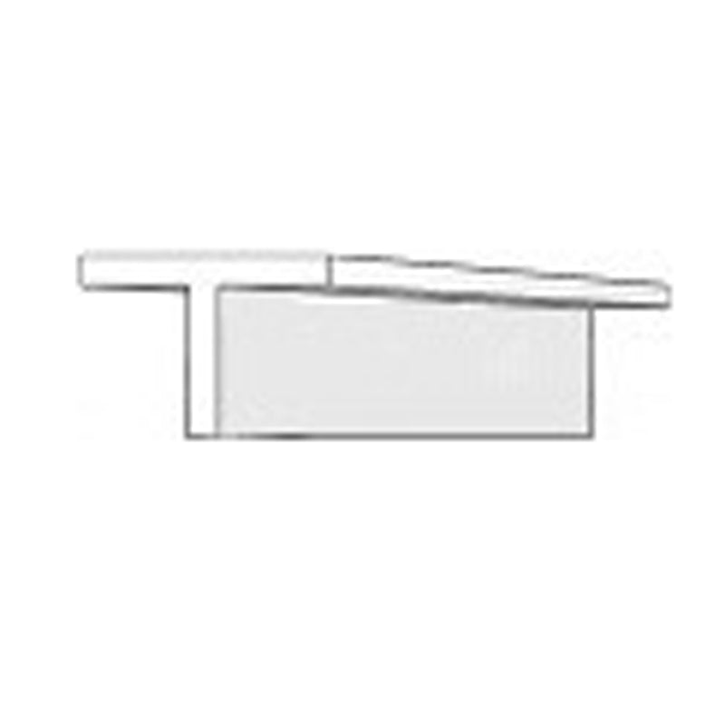 EVERGREEN 768 WHITE STYRENE T PROFILE .257" (6.50mm) (2 Per Pack) Evergreen