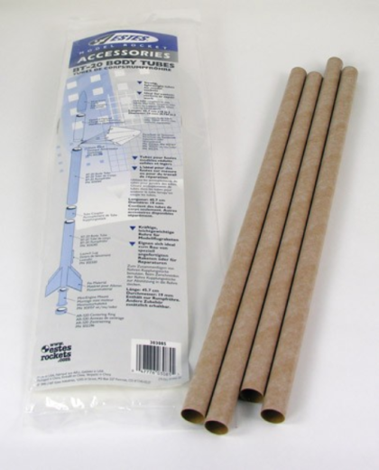 EST-3085 Estes BT-20 Body Tube (4 pk) Model Rocket Accessory Estes
