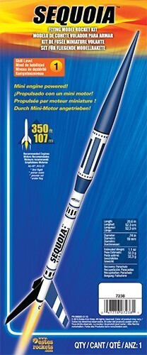 EST-7238 Estes Sequoia Intermediate Model Rocket Kit (13mm Mini Engine) Estes